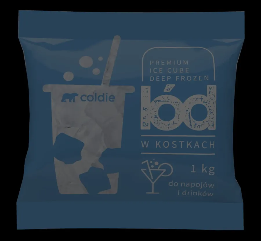 Opakowanie Coldie - lód w kostkach 1 kg